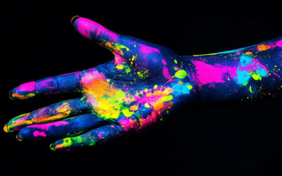 Fluoreszierende Farbe